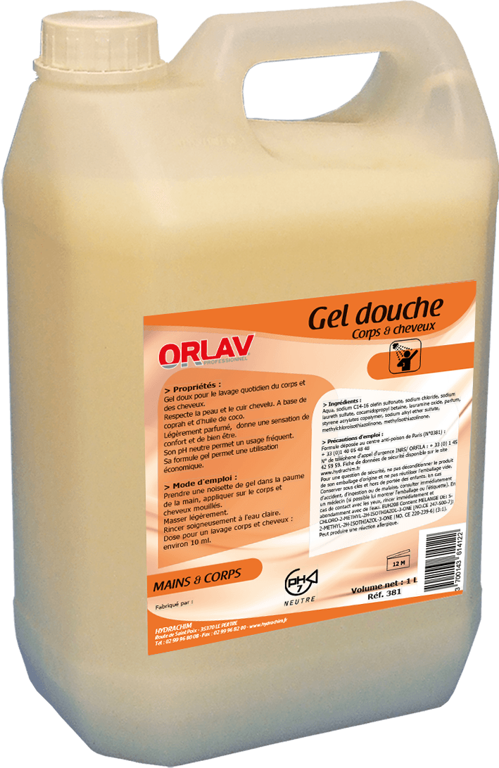 Gel douche corps & cheveux Hydrachim