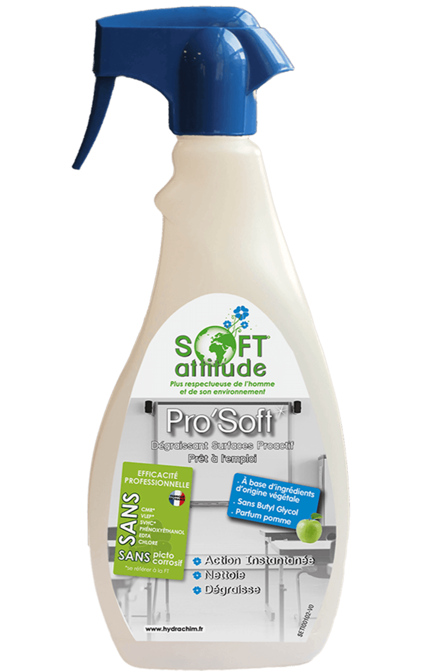 Spray nettoyant, dégraissant et détachant - Pro'Soft