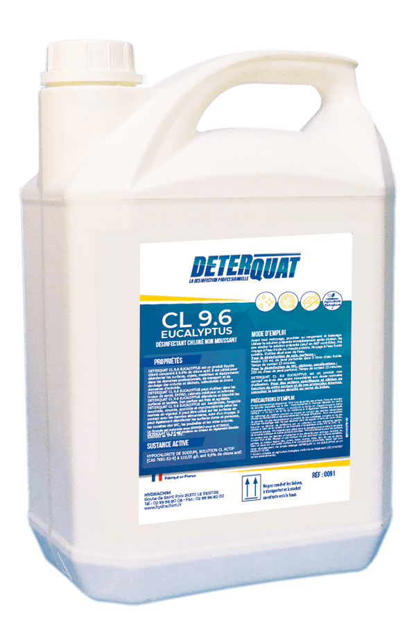 Désinfectant liquide concentré - CL 9.6 EUCALYPTUS