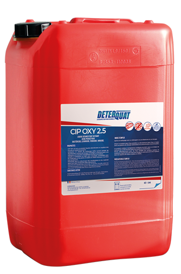 Désinfectant circuits et matériels propres - CIP OXY 2.5