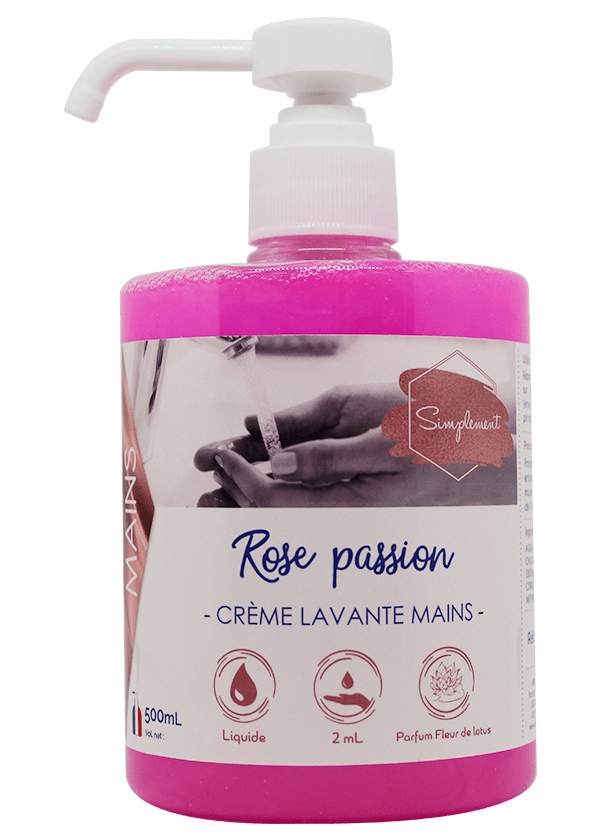 Rose Passion - Crème nacrée pour le lavage des mains au parfum floral