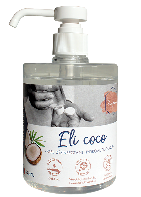 Eli coco - Gel hydroalcoolique au parfum de coco