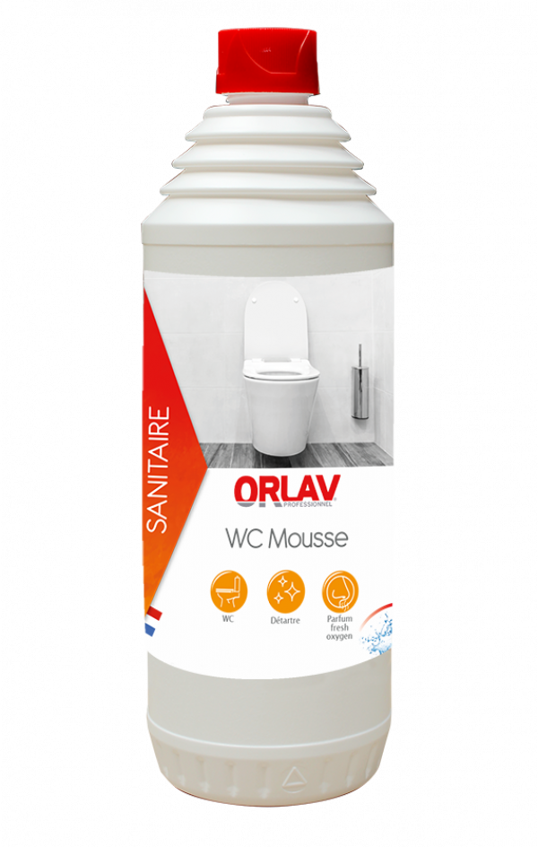 Détartrant WC Mousse - ORLAV - HYDRACHIM - 1L - Sanitaires - Produits