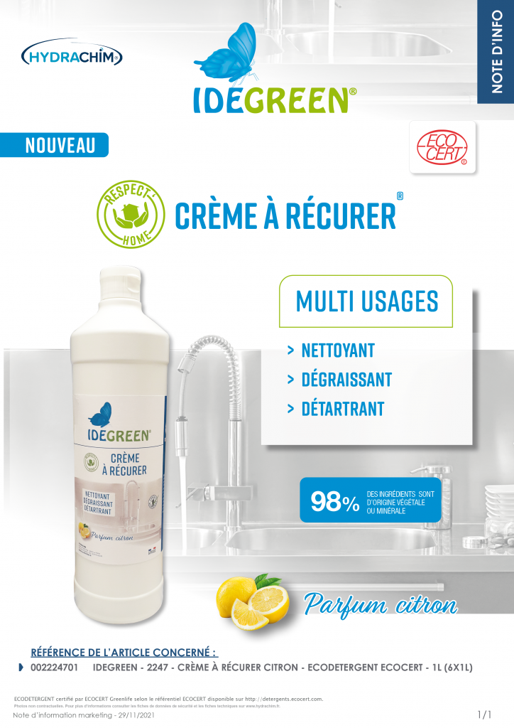 Respect'Home® Crème à récurer - Hydrachim