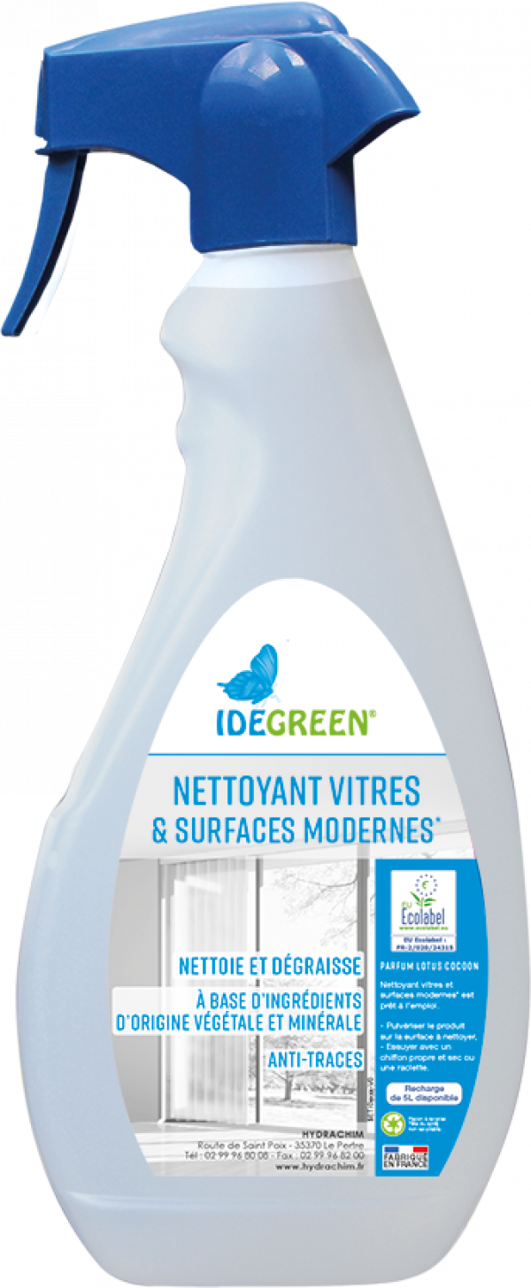 Nettoyant Vitres et Surfaces Modernes ECOLABEL - Hydrachim