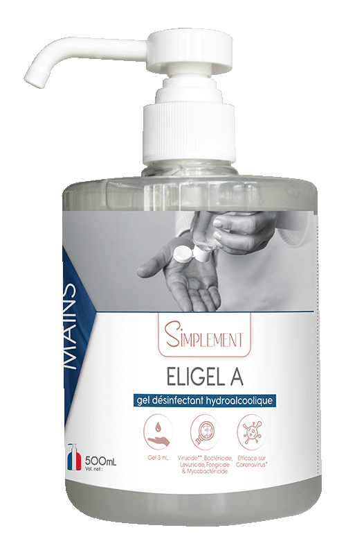 Gel hydroalcoolique - Eligel A, efficace sur Coronavirus - Hydrachim